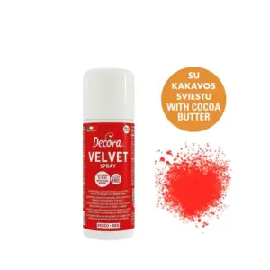 Red Velvet - raudonas purškiamas aksomas / veliūras