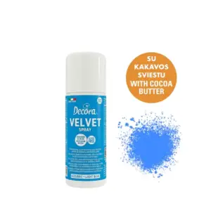 Light Blue Velvet - žydras purškiamas aksomas / veliūras