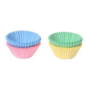Petit Four Pastel Assorti - rožiniai - krepšeliai saldainiams ir kepimui, 100 vnt