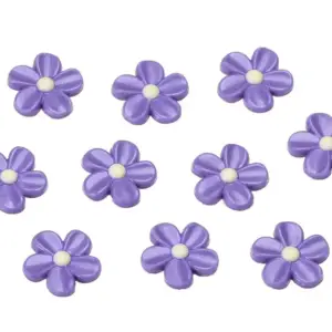 Purple Violets - našlaitės - šokoladinės dekoracijos, 18 vnt