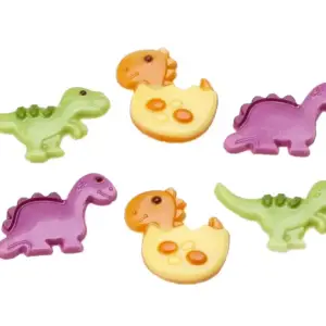 Dinosaurs - dinozaurai - šokoladinės dekoracijos, 6 vnt