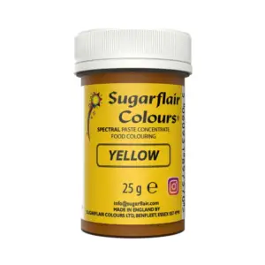 Yellow - geltona - koncentruoti maistiniai dažai, 25 g
