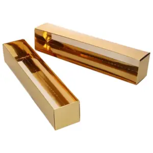 Log Pastry Gold - auksinės dėžutės skanėstams, 10 vnt